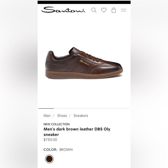 Santoni all leather beautiful walking/sports shoes. Very sharp with jeans/shorts - Picture 11 of 11